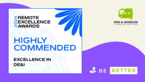 Win & Winnow earns a win in the DE&I category of the Remote Excellence Awards